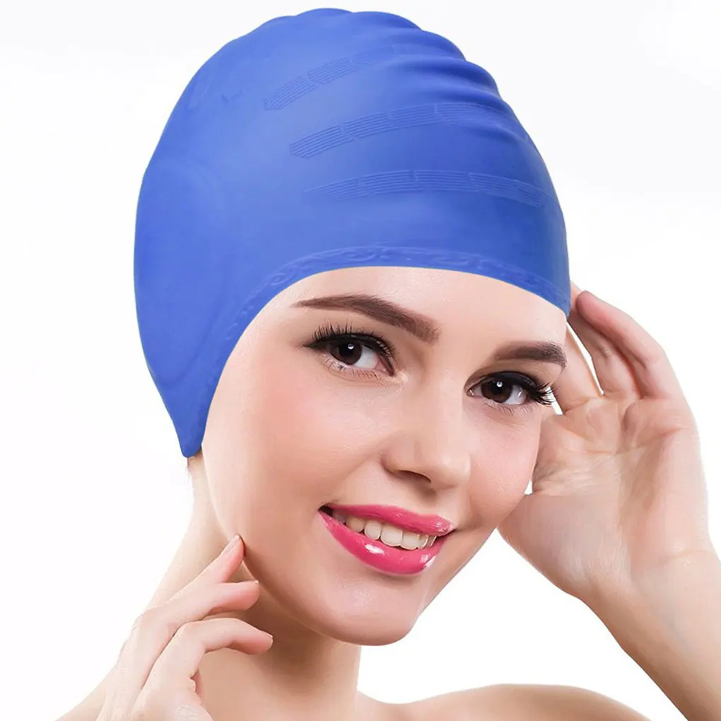 FangNymph BOIHON, силиконовая шапочка для плавания, женская шапка для плавания с длинными волосами, защитная крышка для ушей, спортивная шапка для бассейна