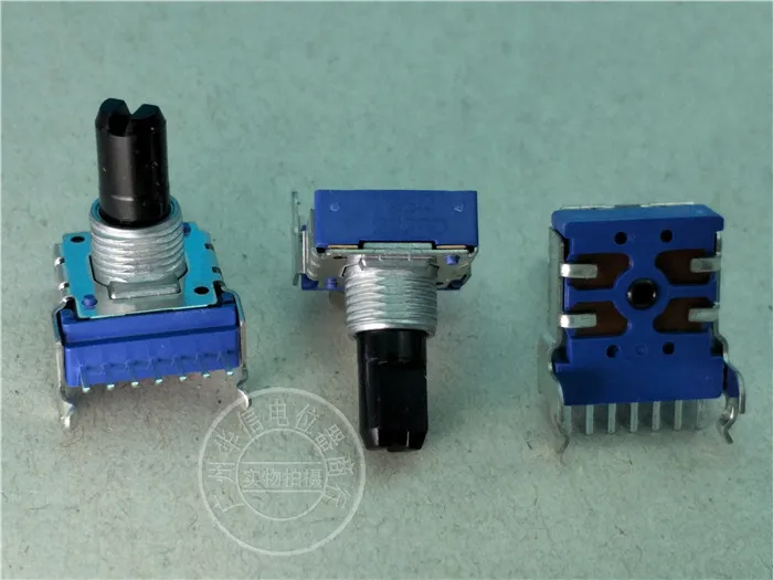 2pcs for  Taiwan FD RK142-type horizontal double potentiometer 202RD / 7 feet / 2K / handle length 15MMF / RK14K1220694-SAS1