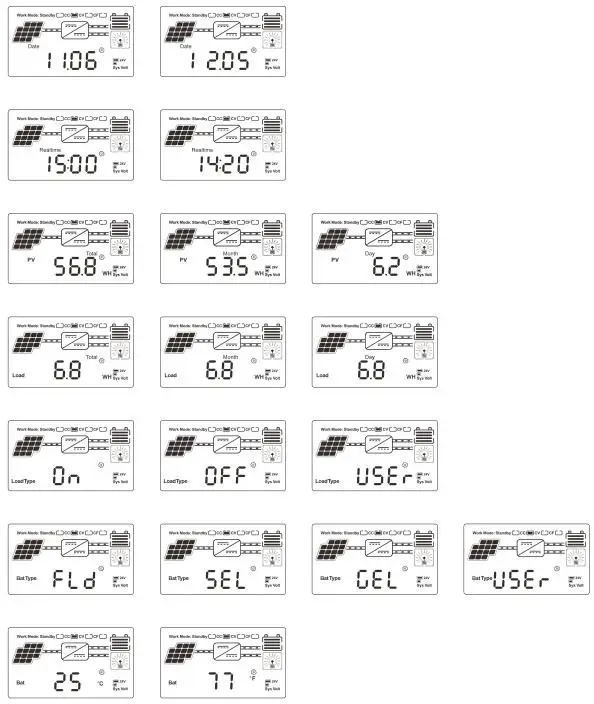 20A В 12 В в В/В 24 в 36 в 48 в ЖК-дисплей MPPT солнечная зарядка r seale AGM гель железо литий-ионная литиевая батарея ШИМ Солнечный контроллер заряда