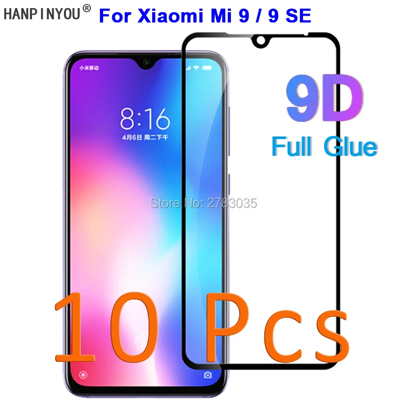 10 шт./партия для Xiaomi mi 9 M9/9 SE 5D 6D 9D полное покрытие из закаленного стекла Защитная