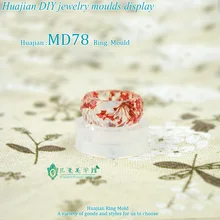 Flower Invitation Ring Mold MD78_Transparent Silicone Ring Mould For Epoxy Resin with Real Flower Herbarium DIY Mould