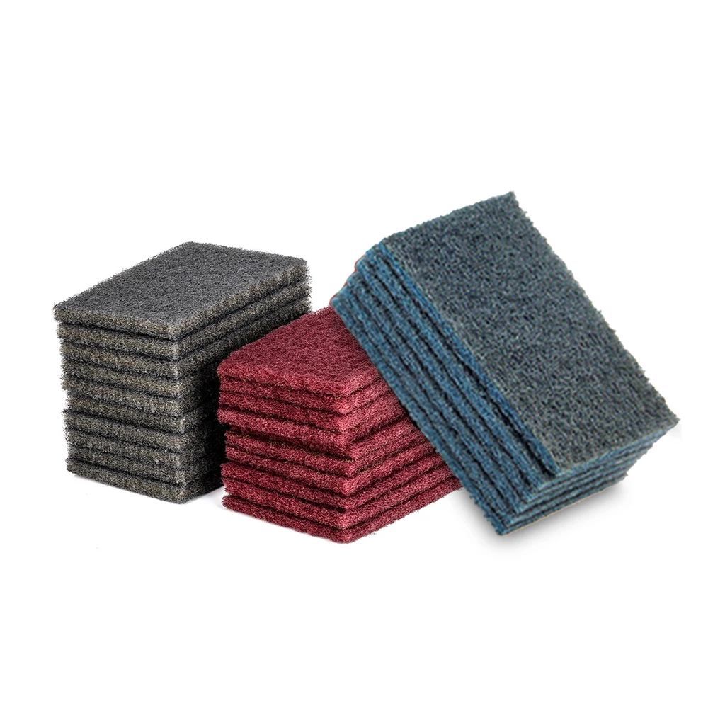 Buy 20pcs / set Nylon Corundum Scouring Pads Rust
