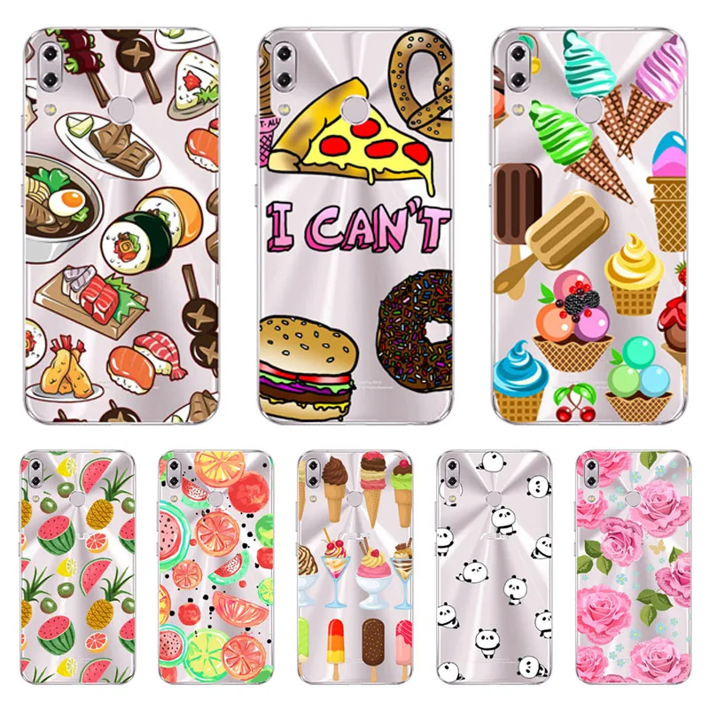 

Soft TPU for asus zenfone 5 5z ze620kl zs620kl 4 3 max zc553kl zc520tl zc520kl Pro ZC554KL ze520kl ze552kl Case flower