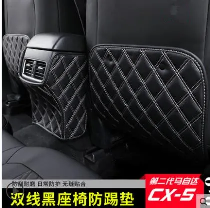

Car armrest box Back row anti kicking pad holster Artificial Leather FOR Mazda CX-5 2018 2019 Accessories Car-styling