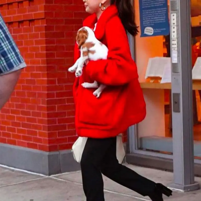 FREE SHIPPING Autumn Winter Warm Soft Zipper Fur Jacket JKP1388