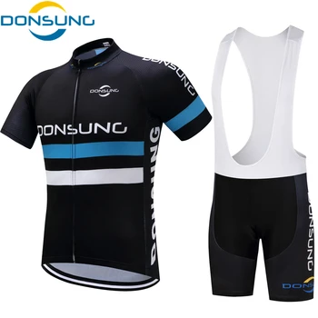

DONSUNG Short Sleeve Cycling Set Pro Sport Bicycle Wear MTB Cycling Clothes Breathable Cycling Jersey Set Maillot Ropa Ciclismo