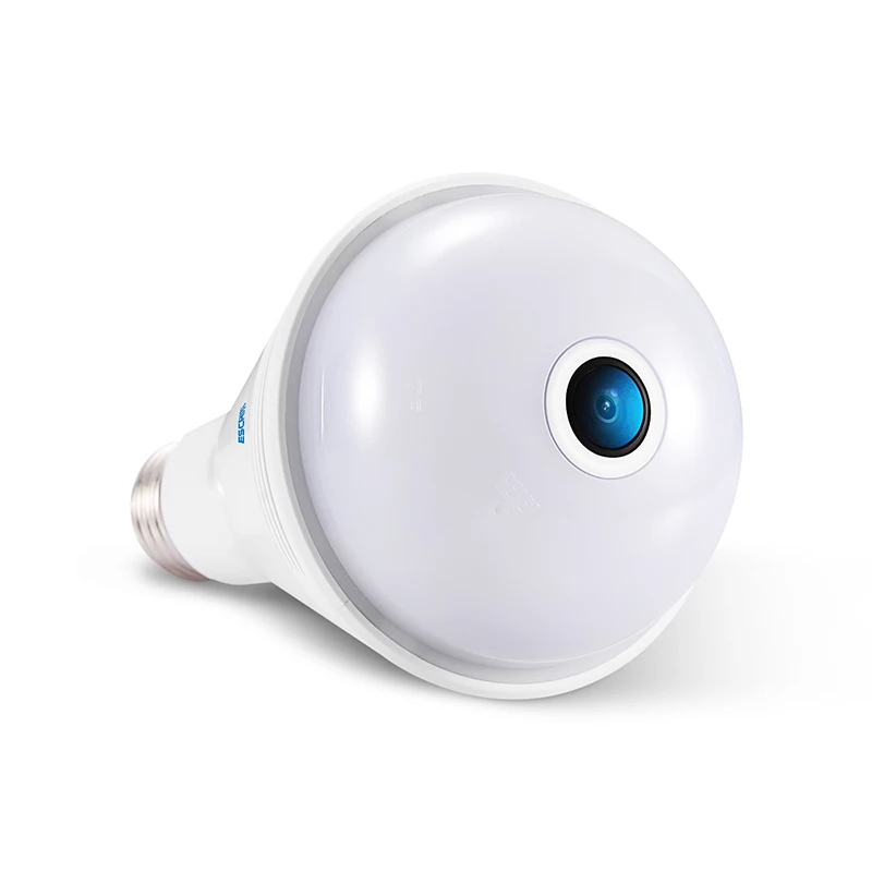 ESCAM QP137 IP Camera 2MP HD 1080P 360 Degree Panoramic Bluetooth Speaker Bulb Smart Home Security Surveillance Mini Cameras
