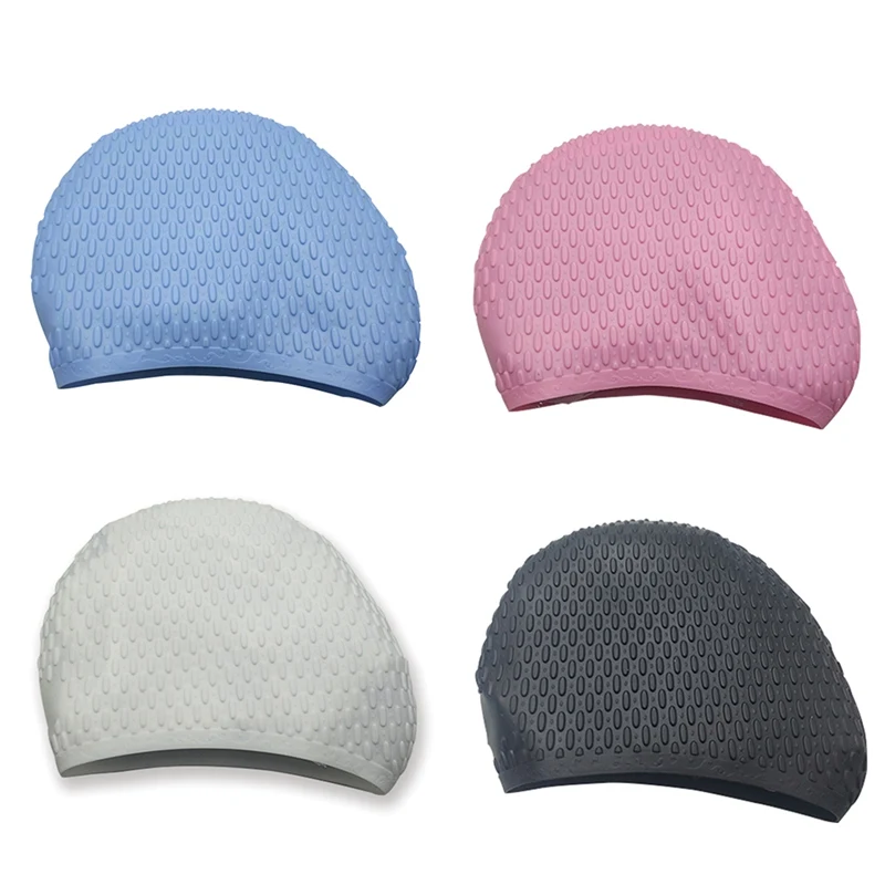 

Swimming Caps Women Men Quick-Dry Waterproof Elastic Silicone Hats Adult Unisex Headwear Sportswear Accessories