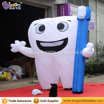

HOT SALES 3m inflatable teeth with legs customized printing brand / inflatable toy for advertising good handwork