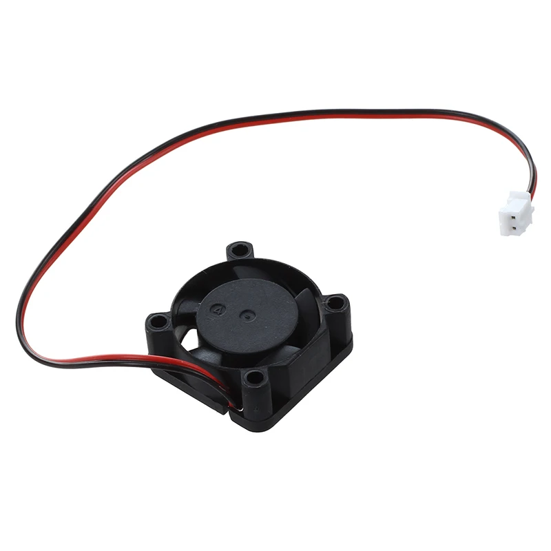 

25mm x 10mm 2Pin DC 12V 0.05A Black Plastic Mini Cooling Fan