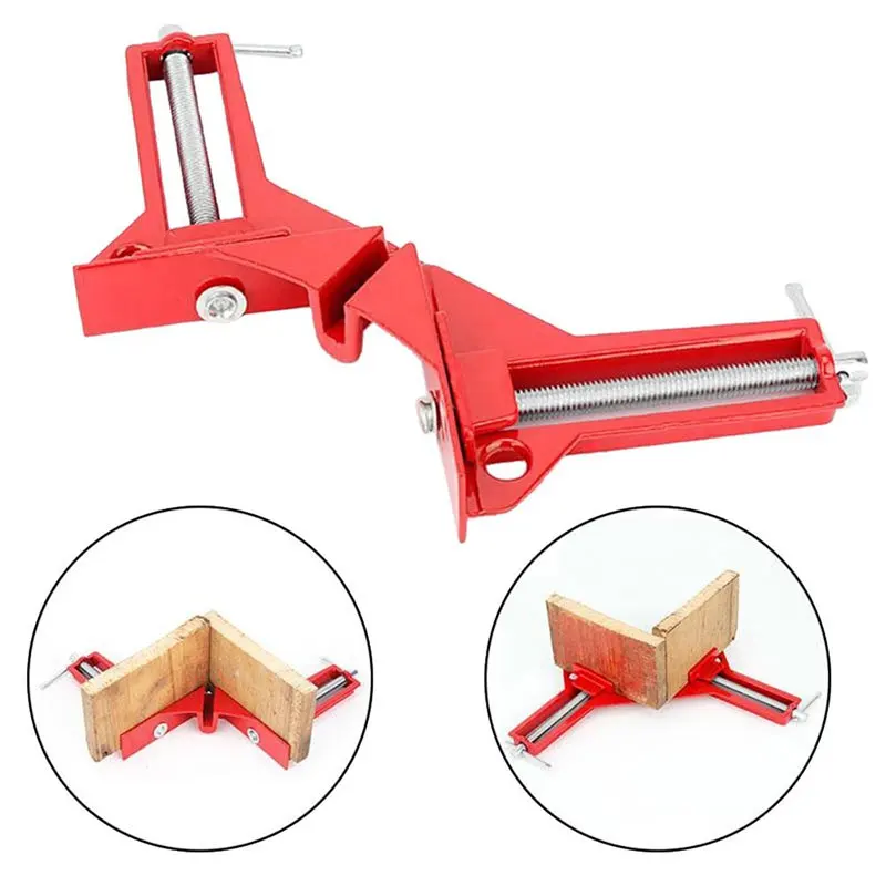 

90 Degree Right Angle Clamp Woodworking Reinforcement Tool Mitre Clamps Corner Holder Picture Frame Clamp Woodworking Hand Tools