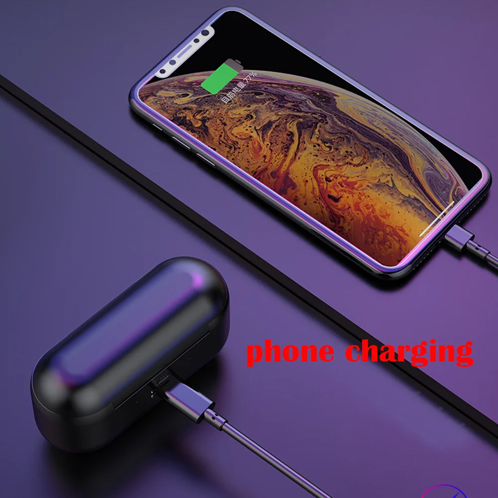 TWS беспроводные наушники Bluetooth сенсорные стерео гарнитура с зарядной коробкой 2000