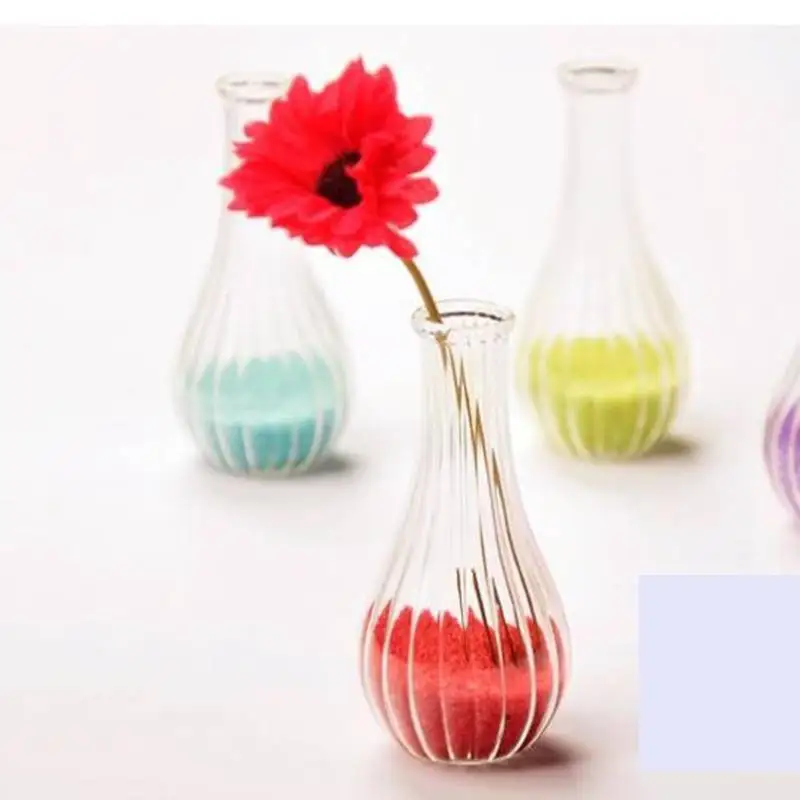 Glass Vase Terrarium Vases Cute Flower Pots Tabletop Glass Candle Modern Vaso Wedding Floor Air Planter Decorative Vase