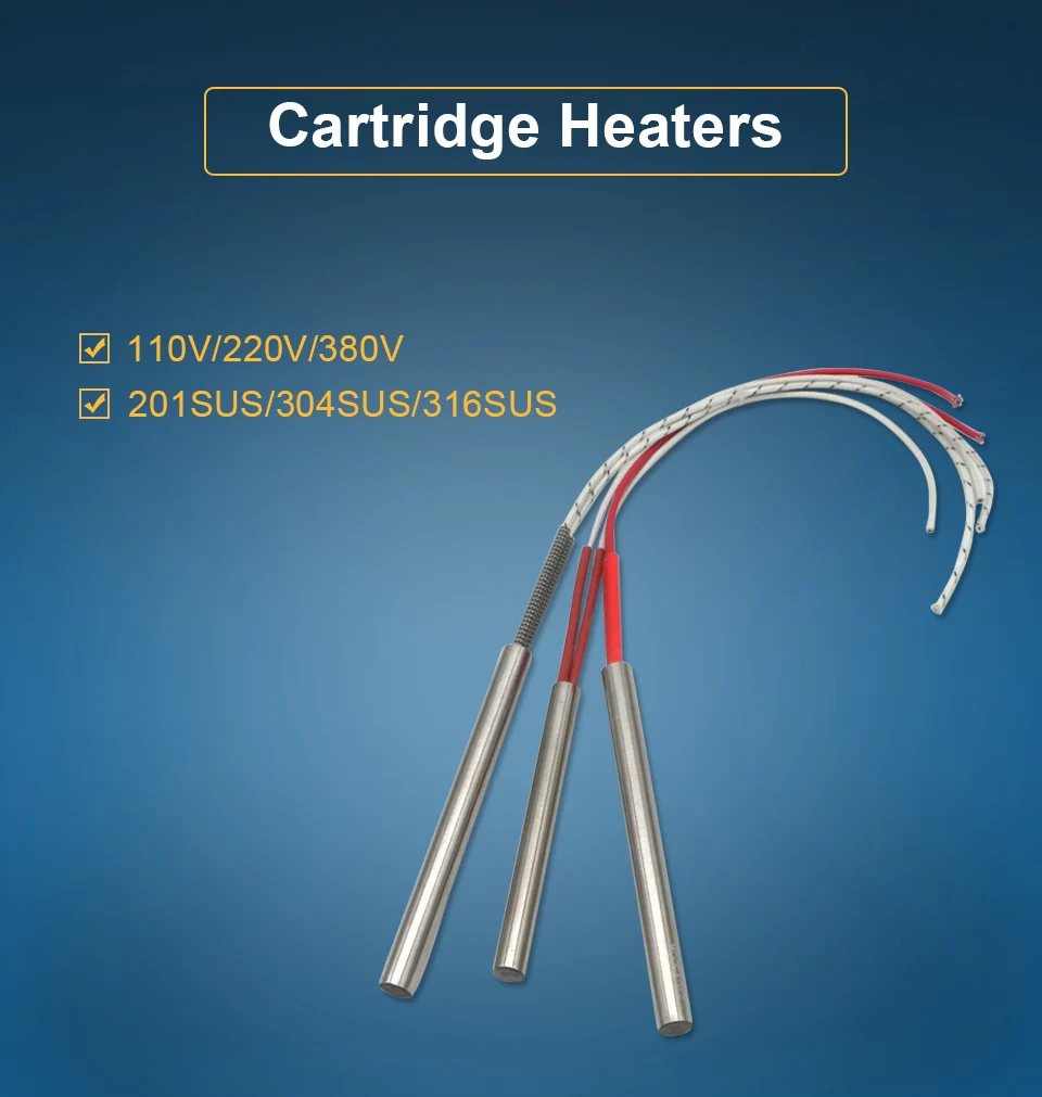 LJXH картридж нагревательный элемент 220 В/110 В/380 В Одна Головка нагревательная Труба 14x300 мм/0,551x11,8" мощность 1100 Вт/1350 Вт/1700 Вт