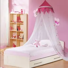 Розовый прекрасный принцесса девочка декоративный купол постельные принадлежности сетчатый навес двойной полный королева