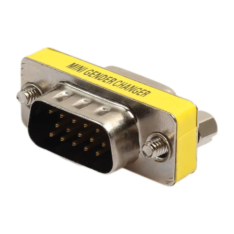 Mosunx 15 Pin VGA SVGA Пол смены адаптера переменного тока разъем переходник мужского и