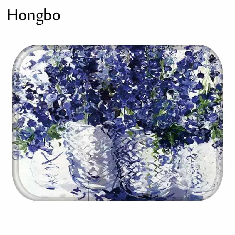 Hongbo картина маслом цветок Противоскользящие коврики для двери входная дверь коврики Открытый вход в помещении Добро пожаловать домой - Цвет: 18
