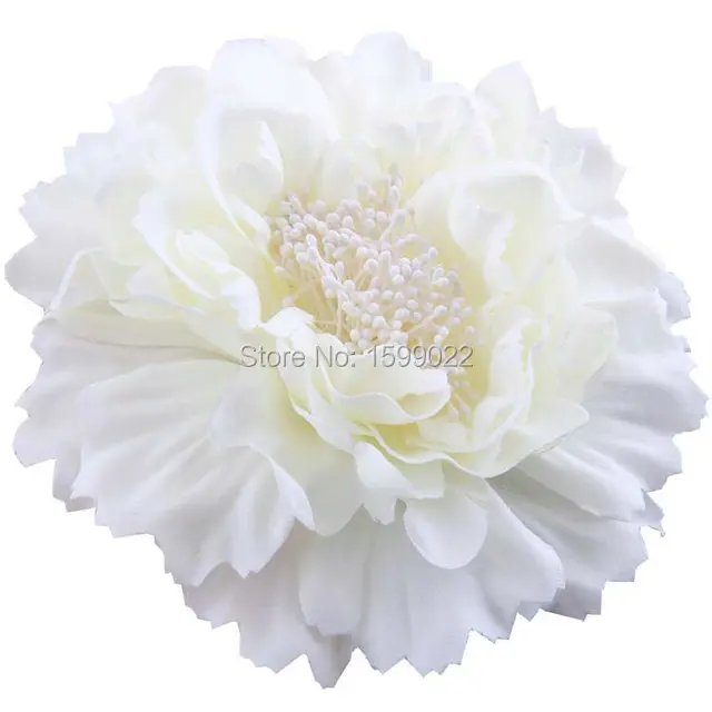 

6pcs/lot Wedding Hair Accessories Girl Hairgrips Fake Fabric Flower Brooches for Women Clips Ivory White Bohemian Head Jewelry