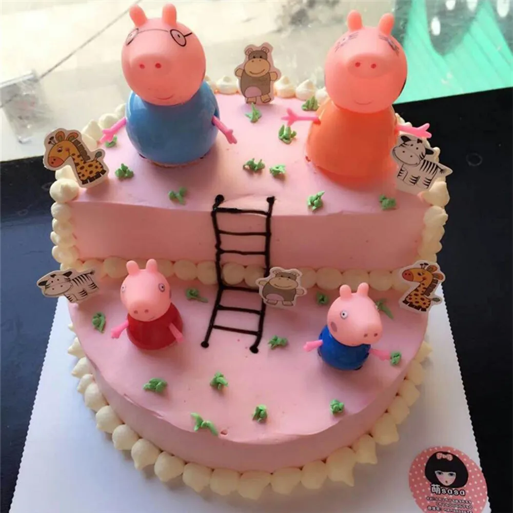 4PCS SET Cake Toppers For Children Birthday Party Supplies