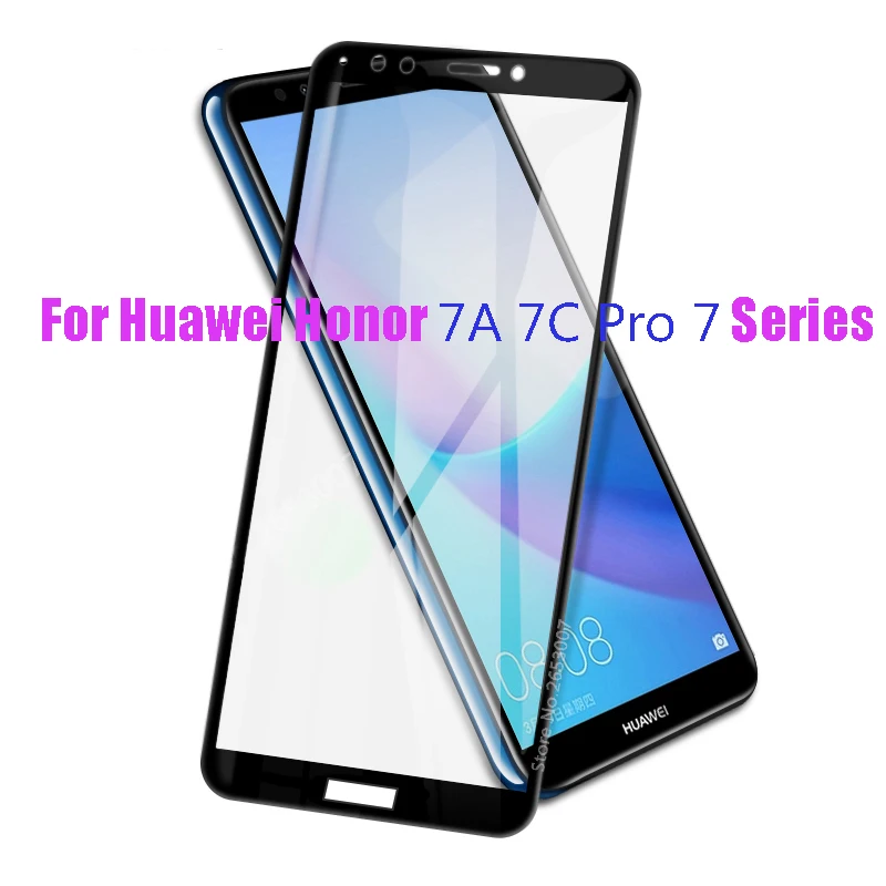 Стекло с полным покрытием 3D для Huawei Honor 7A Pro 7C 8X 5 45 7 99 дюймов защита Nova 4 Y5 Y6 Y7 Y9 prime 2018