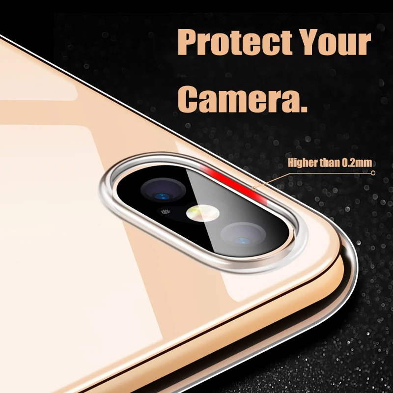 Luxury Clear Silicon Soft TPU Case For 7 8 6 6s Plus 7Plus 8Plus X XS MAX XR Transparent Phone Case For iPhone 5 5s SE 6sPlus