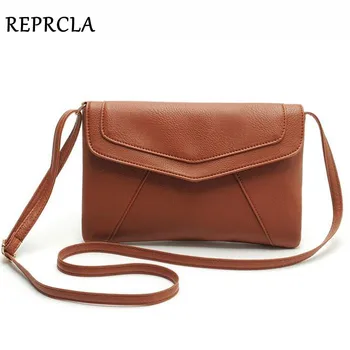 

REPRCLA Women Leather Envelope Shoulder Bags Ladies Small Vintage Messenger Bag Designer Crossbody Satchels Sling Bag WJ1068