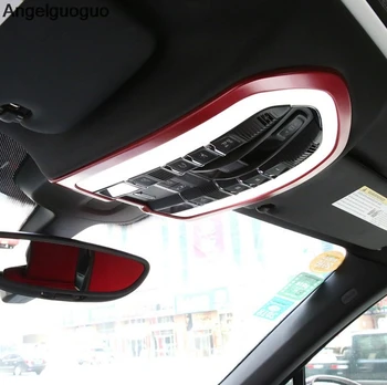

Car styling For Porsche macan Cayenne Panamera Car Front Inner Reading Light roof Lamp Frames Cover trim strips