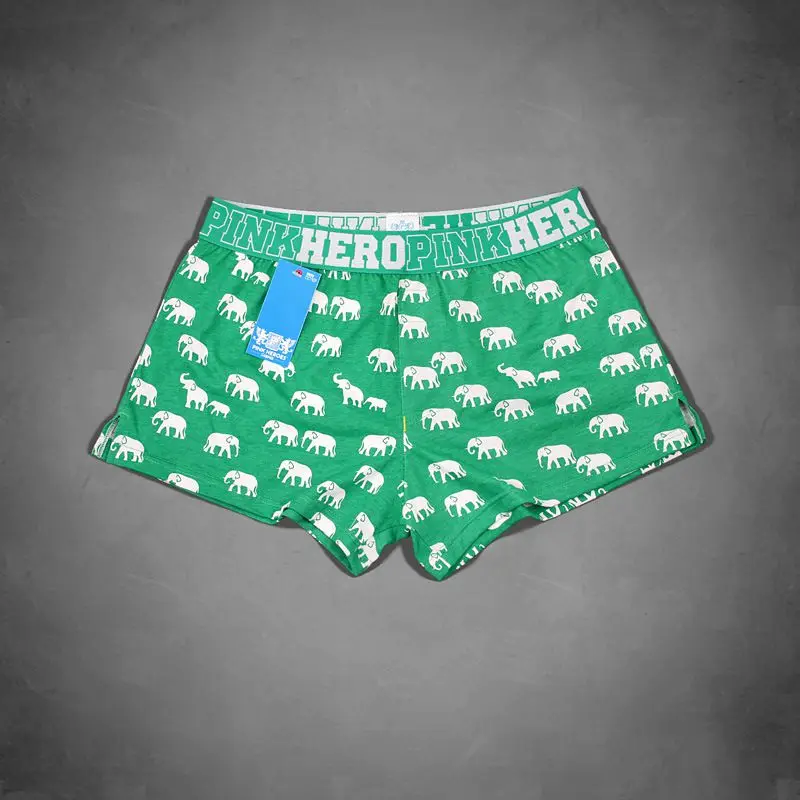 Мужские шорты боксеры 100% хлопок с принтом мультяшных животных|mens shorts|mens printed