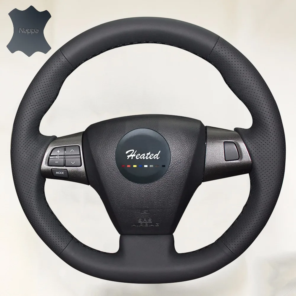 DIY genuine leather Auto Steering Wheel Cover for Toyota Corolla 2011