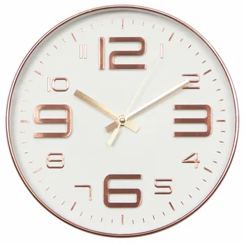 

Black Number Wall Clocks European Home Decor Rose Gold Wall Clock Colorful Luxury Round Silently Quartz Needle Watches C5T062