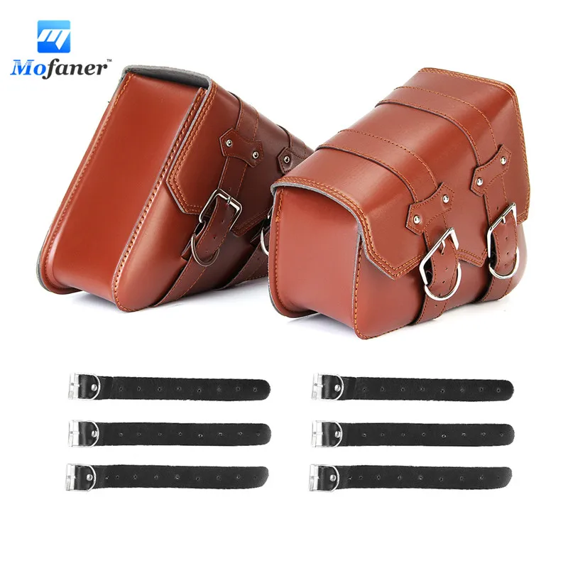 

Mofaner Retro Motorcycle Saddle Bags Side L+R Storage For Harley-Sportster XL883 XL1200