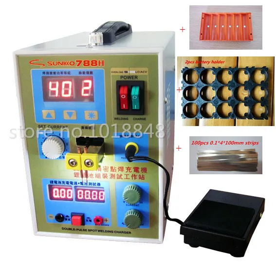 

220v /110V New upgrade LED lighting 788H double pulse precision 18650 Spot Welder Battery Welder, 788h