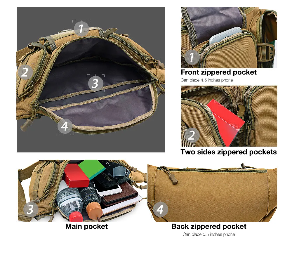 3-5L тактический Молл сумка тактическая сумка ремень водостойкий мужской военный Фанни пакеты охотничьи поясные сумки спортивные походы