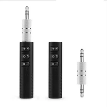 Mini Car Handsfree Bluetooth 3.5AUX Audio Receiver Wireless Bluetooth Car Kit Music Audio Receiver Adapter Auto Bluetooth