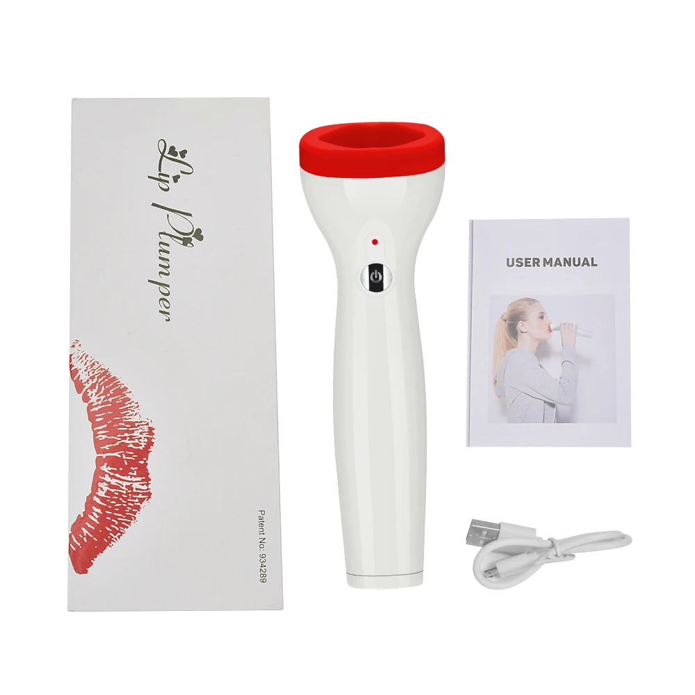 Electric Lip Plumper Device +Lip Plumping Collagen Lip Care Serum Lipgloss Isoflavone Gloss Reduce Fine Lines Sexy Lip Enhancer