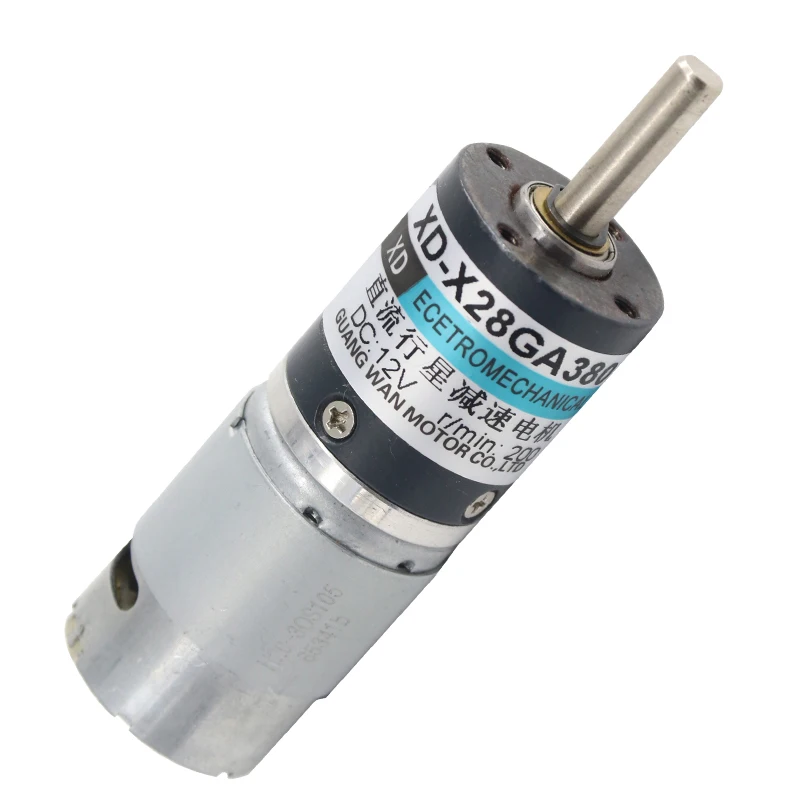 

24V DC planetary gear motor, X28GA380 7W miniature gear motor, low speed CW/CCW DC motor