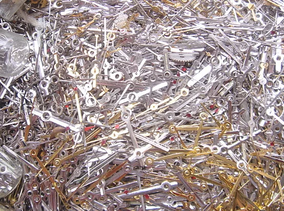

Free Shipping 100pcs/lot Mixed Watch Hands Steampunk Old Watches Needle Parts For DIY Arts