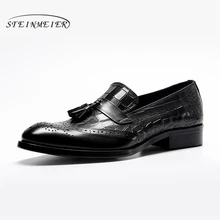 Mens formal shoes leather men dress oxford shoes for men dressing wedding business office shoes tassel male zapatos de hombre