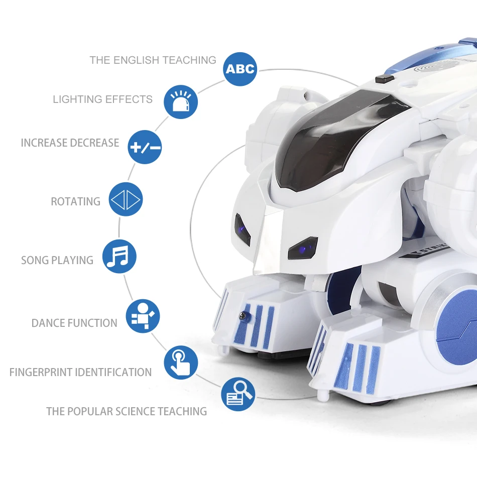 HUIQIBAO TOYS remote control Deformation Walking dance Robot electric action figures intelligent humanoid toys for children gift