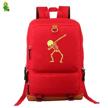 

Dabbing Skeleton Halloween Backpack School Bags for Teenagers Girls Women Men Laptop Backpack Casual Travel Bags Large Backpack