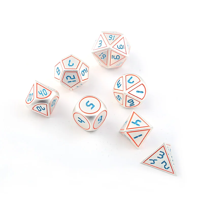 

Rpg Metalen Dobbelstenen Dnd Polyhedral Sets Dungeons And Dragons Tafel Games Dobbelstenen Dados Rpg Digitale Zinklegering 7 Pcs