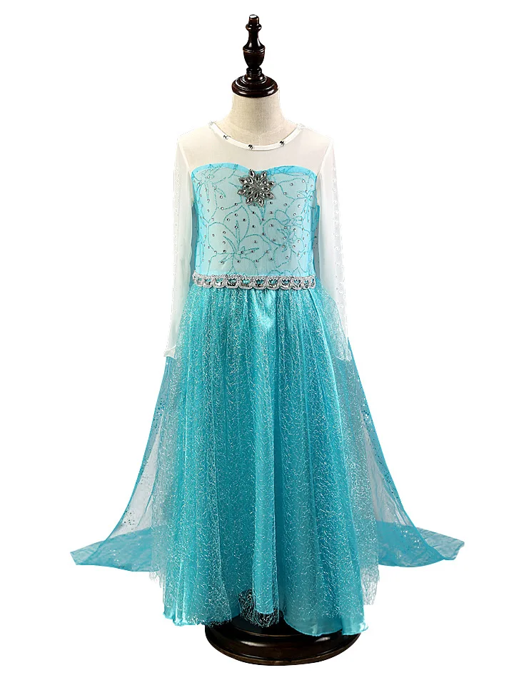 Платье Эльзы; костюм для костюмированной вечеринки; платья для девочек; Снежная королева; Принцесса; аксессуары для волос; вечерние платья; fantasia vestidos; Одежда для девочек