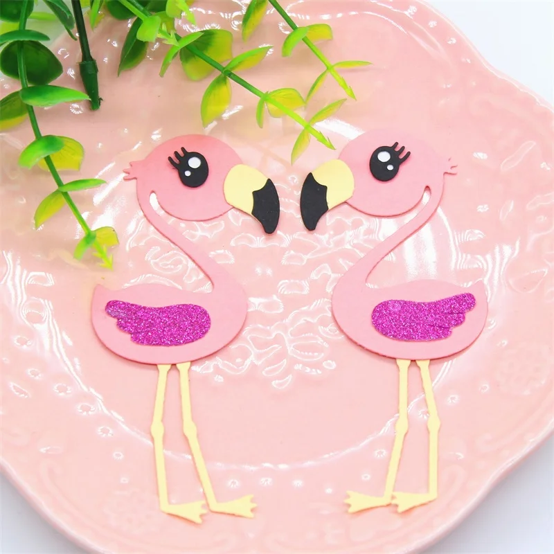 

Lovely Flamingos Metal Cutting Dies for DIY Scrapbooking/photo album Decorative Embossing DIY Paper Card