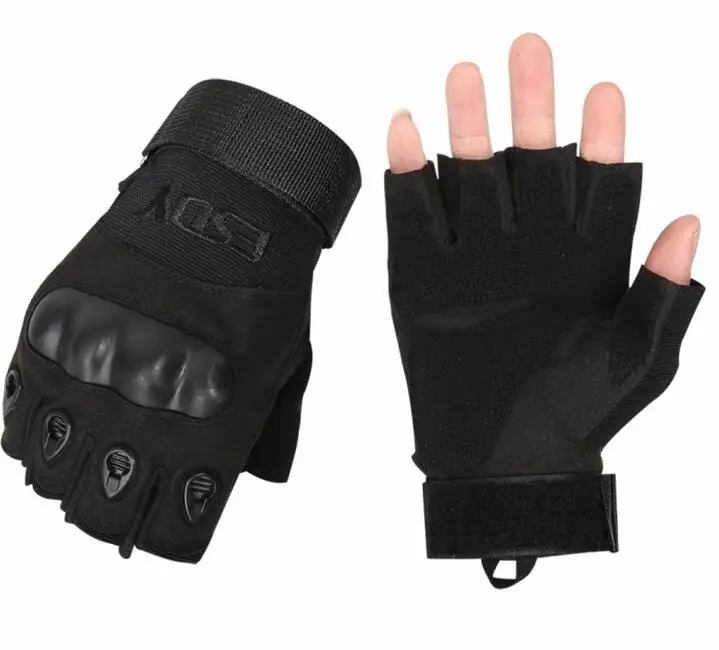 Перчатки для велоспорта армейские тактические перчатки Luvas Taticas Мотоциклетные Перчатки спортивные походные для езды на велосипеде мужские перчатки для страйкбола - Цвет: Black-03