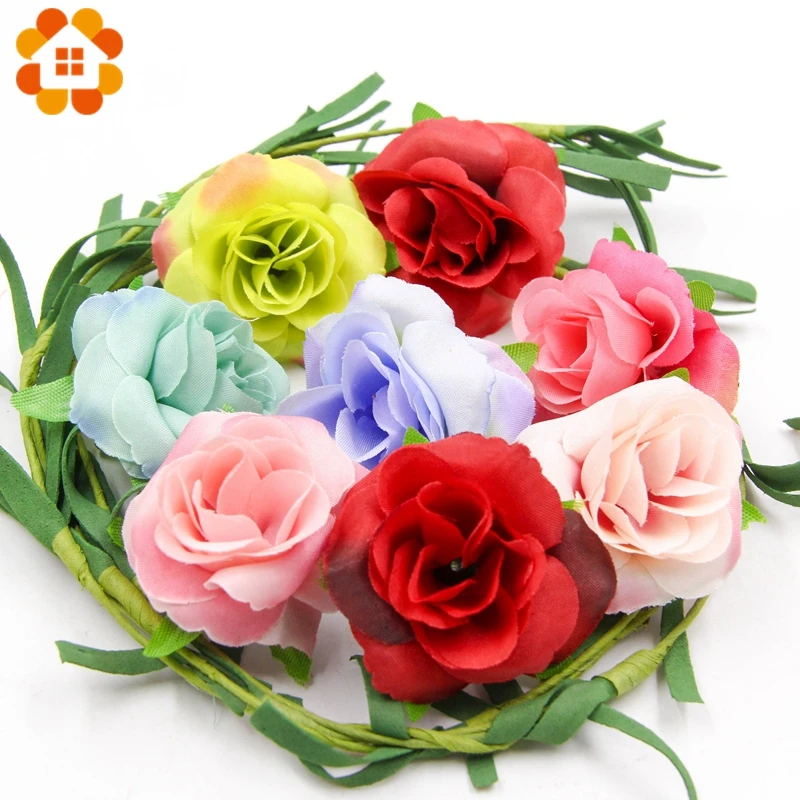 Buy 30PCS Artificial Multi Colors Silk Rose Flower