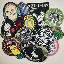 Kişiselleştirilmiş özel nakış yama logo ordu askeri kanca amblemi yamalar demir on giyim için aplike PVC dokuma etiket