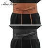 Boho Belt for Women Bowknot Faux Leather Wrap Around Obi Style Cinch Waistband Black Cummerbund Brown Women Belt ► Photo 3/6