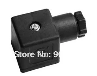 

Free Shipping 100PCS Black DIN43650A Coil Connector With Gasket and Screw for both AC & DC Voltage