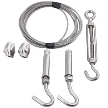 304 Нержавеющая сталь M3 300 см проволоки набор веревок с пластиковое покрытие для наружной сушки или ужесточение