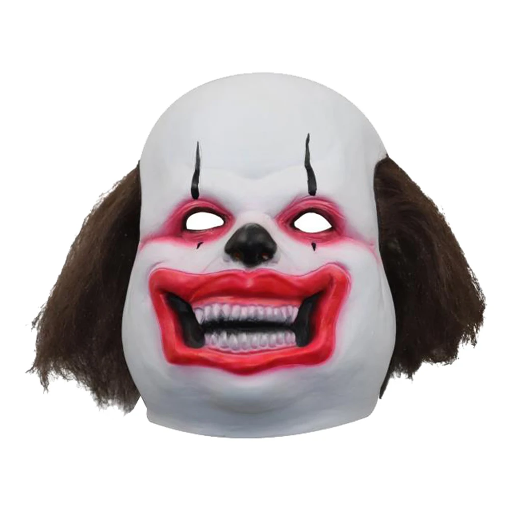 

Halloween Mask Funny Bald Clown Mask Fancy Dress Party Prop Scary Head Cover Terror Mask Headpiece Cosplay Prom Party Favor